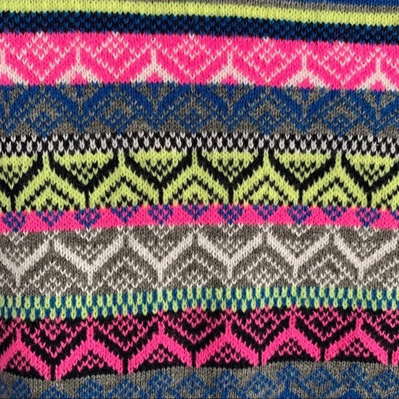 Threadbare Fair Isle Gray Crewneck Print Sweater - Picture 7 of 9